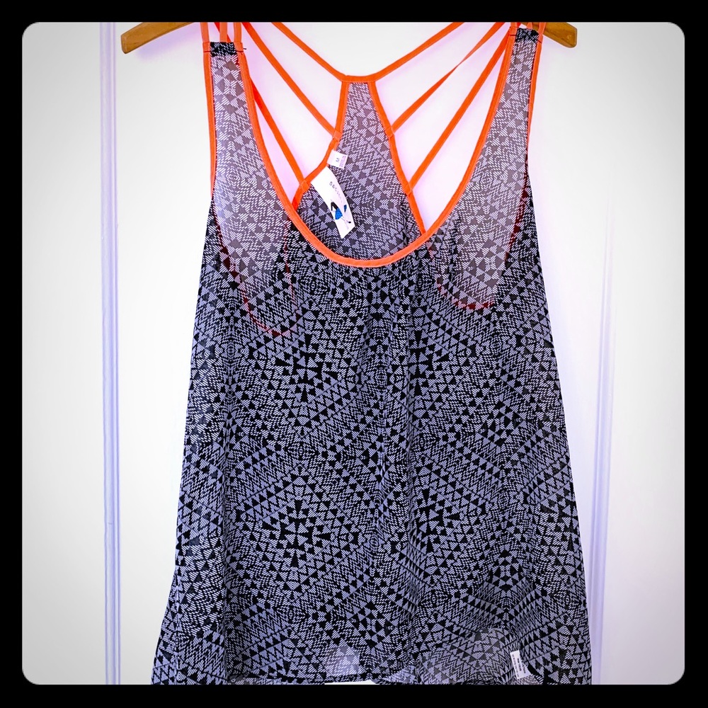 Geometric Sheer Top